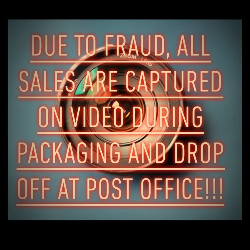 All sales are video and photographed!
